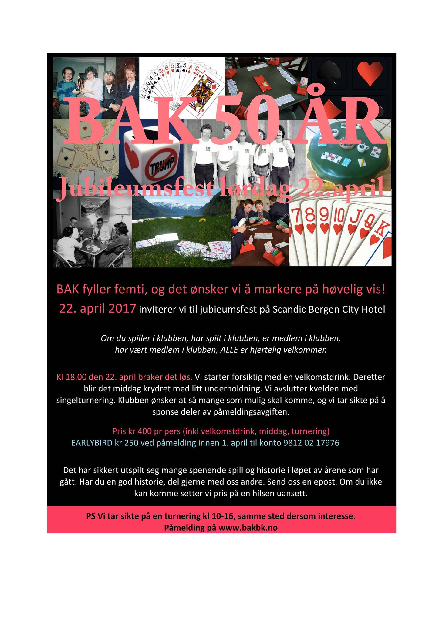 Bergen Akademiske bridgeklubb fyller 50 år!