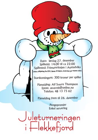Invitasjon juleturnering 
