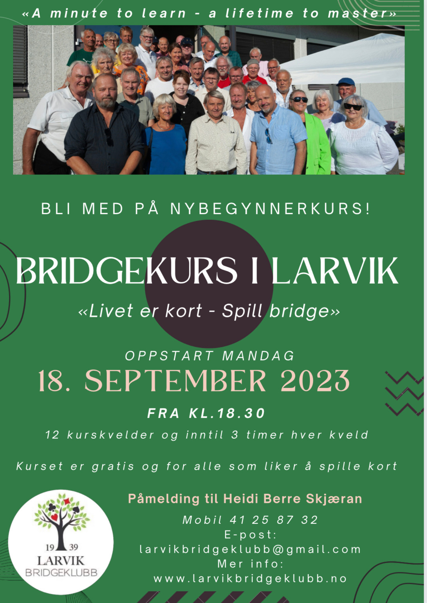 NYBEGYNNERKURS HØSTEN 2023