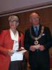 Kirsten Rita Arnesen and the major of Bergen Herman Friele